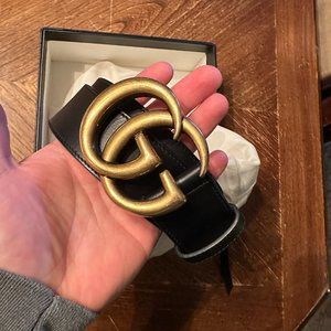 Authentic Gucci Belt - 2015 Re-Edition Wide Leather Belt 85 / 34